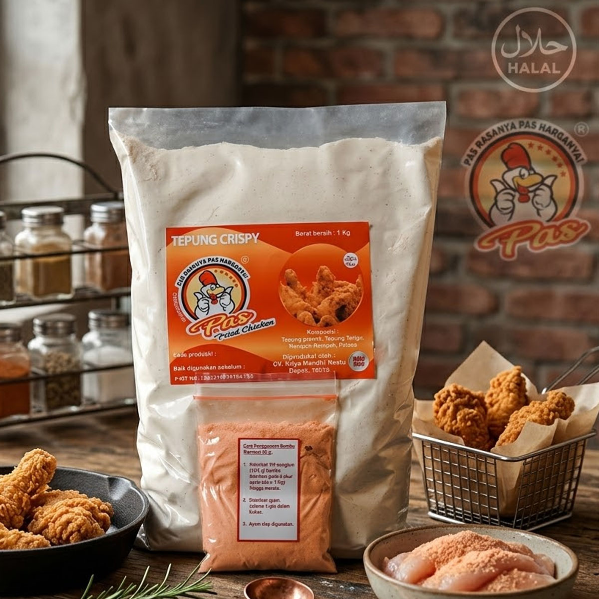Tepung Crispy Pas 1 Kg Marinasi