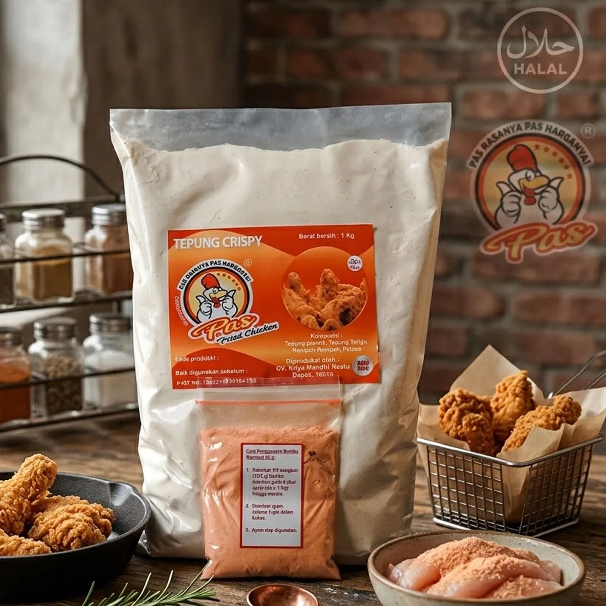 HOME Tepung Crispy Pas 1 Kg Marinasi